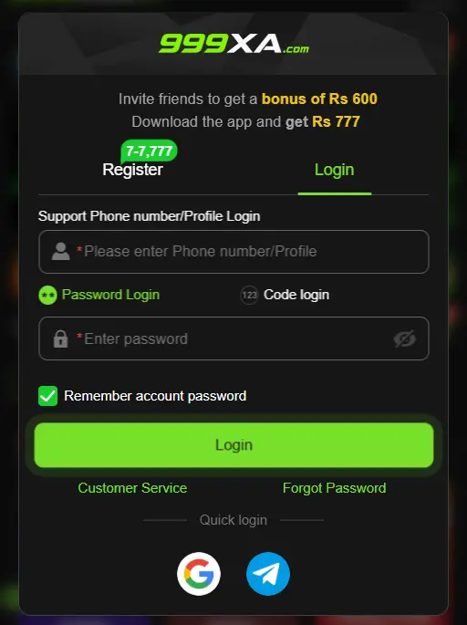 999xa login